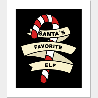 Santa's Favorite Christmas Elf Posters and Art